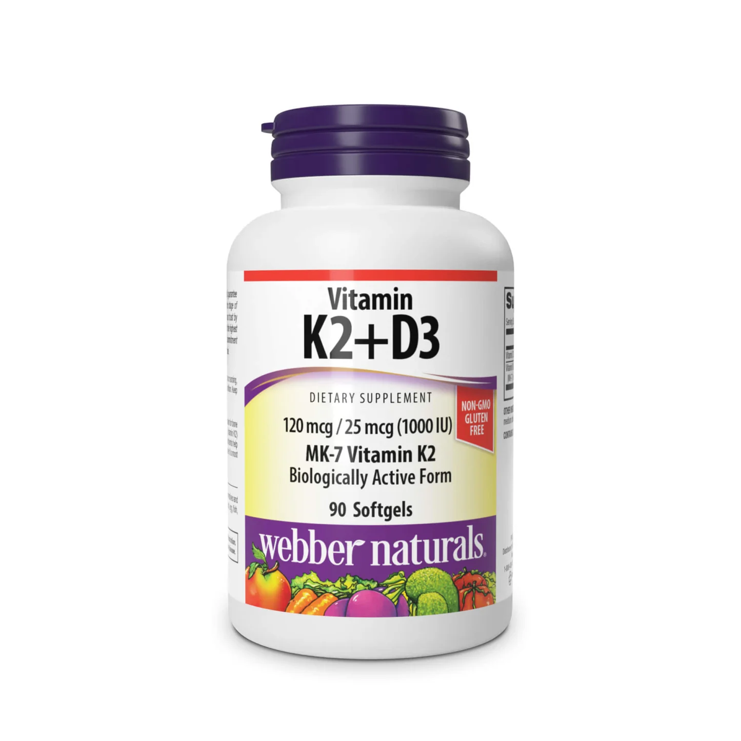 Vitamin K2+D3 120 mcg / 1000 IU - 220 softgels