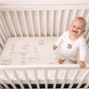 Crib fitted sheet, cot fitted sheet,