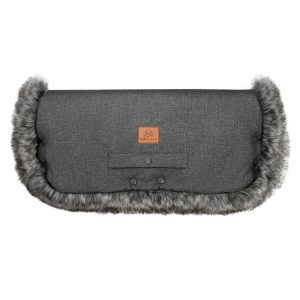 winter stroller hand muff-graphite