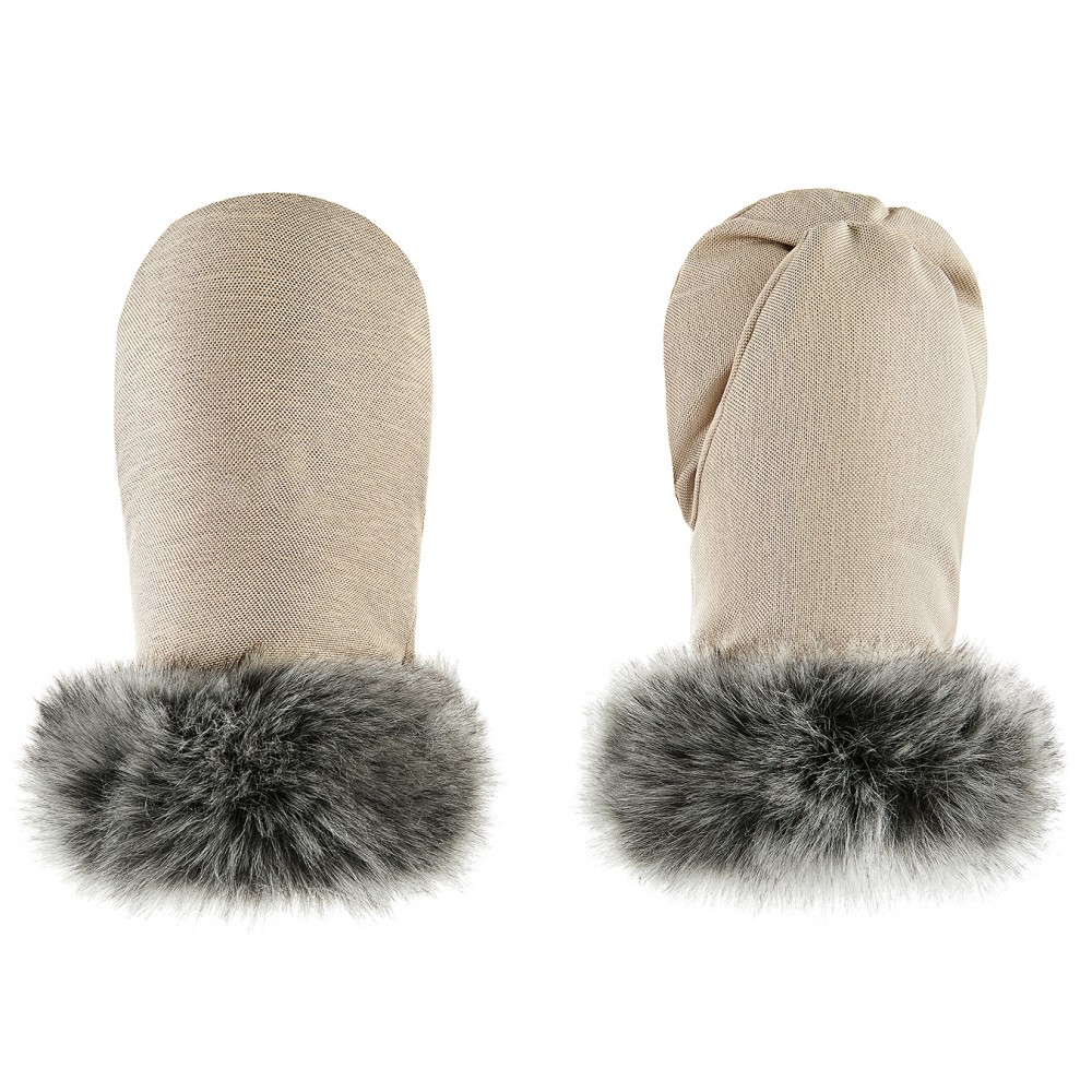 Winter Stroller Mittens – Beige