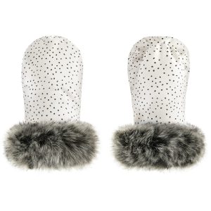Winter stroller mittens - Stones beige